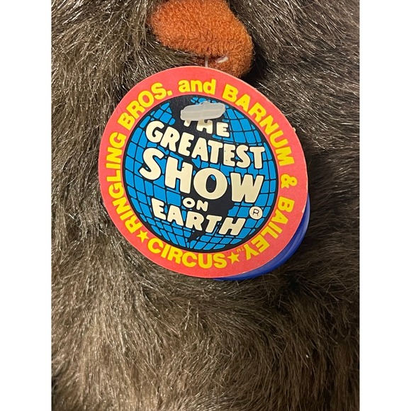 Vintage Ringling Bros Barnum Bailey Plush Gorilla "Greatest Show on Earth" - Picture 10 of 13